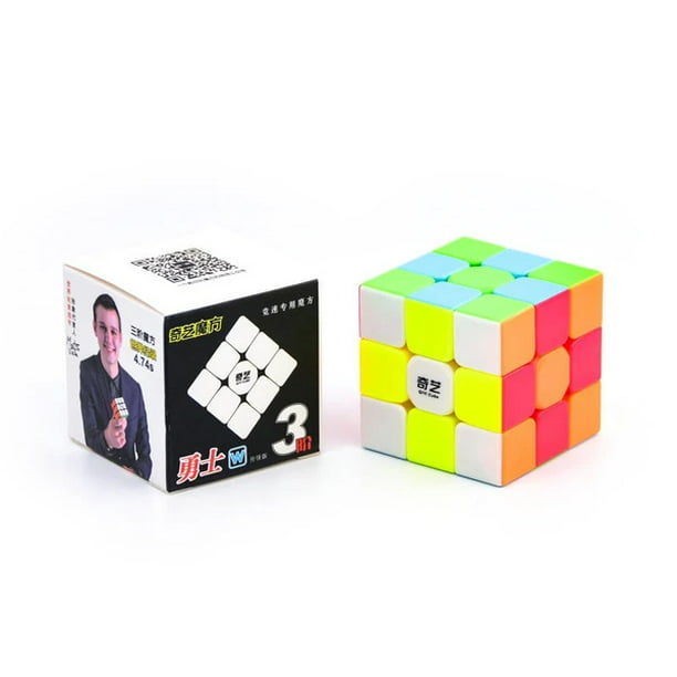 Portable Qiyi Warrior W Speed Magic Cube Puzzle Game Stickerless Kids Toys Home
